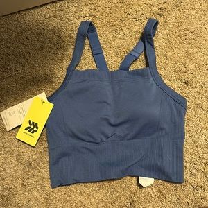 Gorgeous blue sports bra